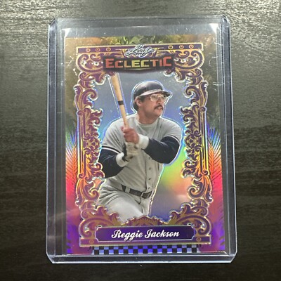 REGGIE JACKSON 2024 LEAF ECLECTIC WHATNOT EXCLUSIVE PRISMATIC GOLD #EB-117 1/1