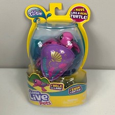 Little Live Pets Sandy Seashell Lil Turtle Pink Electronic Walking Swim Toy New