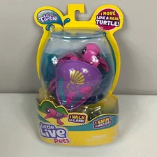 Little Live Pets Sandy Seashell Lil Turtle Pink Electronic Walking Swim Toy New 