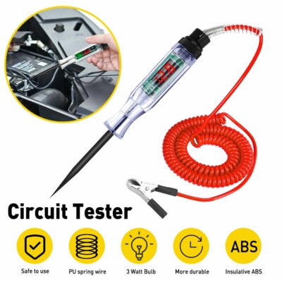 Digital Electric Voltage Circuit Tester Automotive Test Light Car Truck 3-48V US