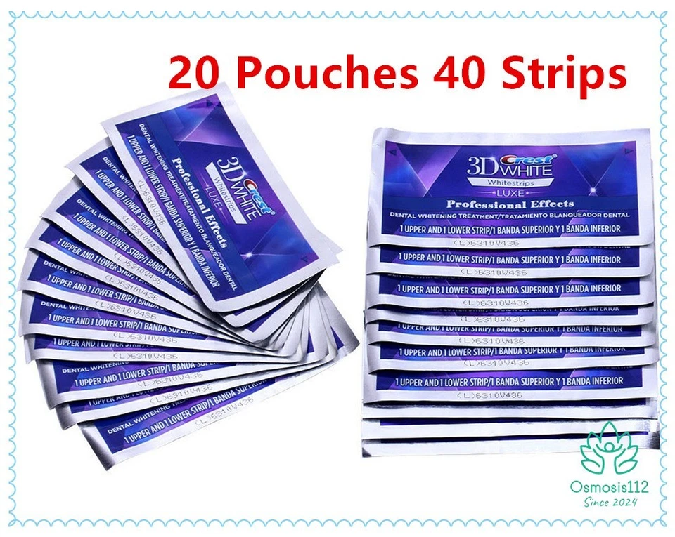 1 boîte de bandes blanchissantes professionnelles 3D White Whitestrips - Photo 2/4