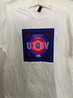 U2 Uv Official Shirt- U2Uv Logo on Purple Bullseye with Square Xl