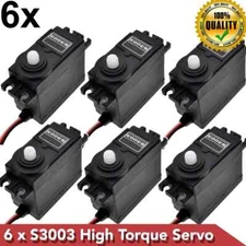 6x S3003 Gear Standard High Torque Servo For Futaba RC Car Boat Helicopter EU AU