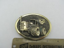 Vintage Brass Rare 4WD Versatile 836 Tractors Farming Equipment Belt Buckle -USA