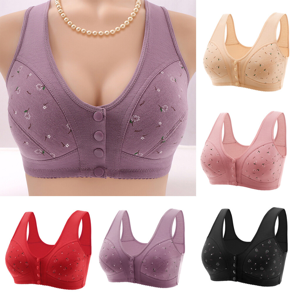 Daisy Bras for Older Women Bra - Comfortable & Convenient Front Button Seniors ⊱