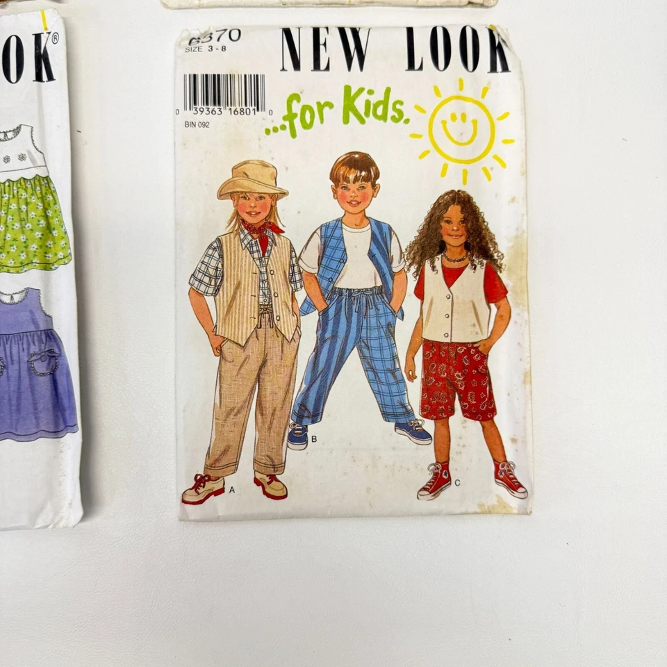 New Look and Kwik Sew Lot of 4 Sewing Patterns Children's 6370 6767 445 446 - Image 4 of 4