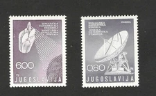 YUGOSLAVIA-MNH SET-Satellite Communications-1974.