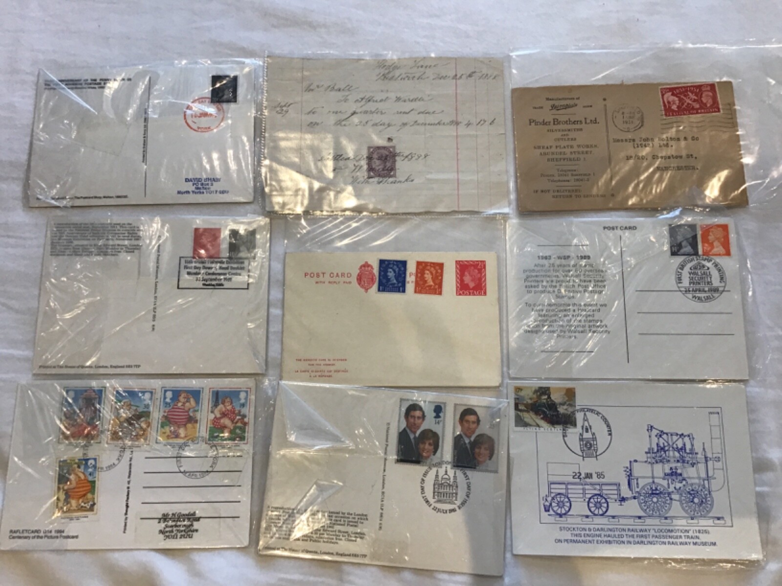 UK stamp post office related postcard phq collection some with old