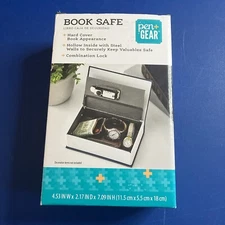 Pen & Gear Book Safe Hollow Inside With Steel Walls Combination Lock. OPEN BOX.