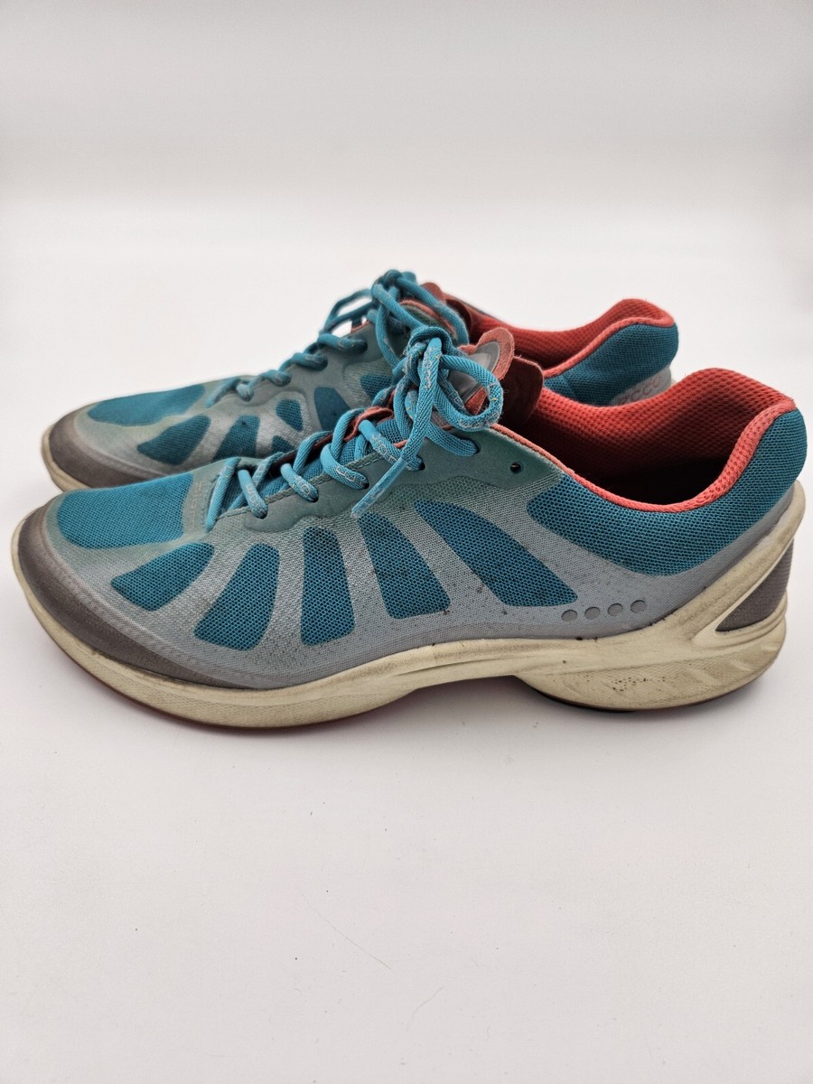 ECCO Biom Fjuel Racer Cross Trainer Sneakers Aqua Coral EU 39 Womens