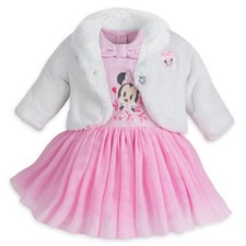 DISNEY STORE MINNIE MOUSE FANCY DRESS SET FOR BABY 3-PC  SIMPLY GORGEOUS SET 