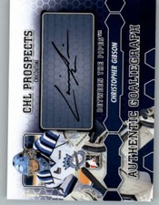 2012-13 Between The Pipes Autographs #ACG Christopher Gibson (ref 161639)