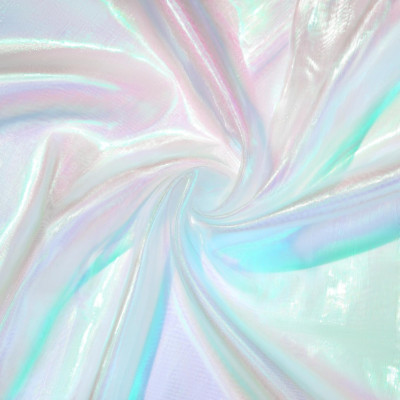 Ganeen 11 Yard Iridescent Fabric Organza Fabric Sheer 59 Inches Wide Rainbow Las