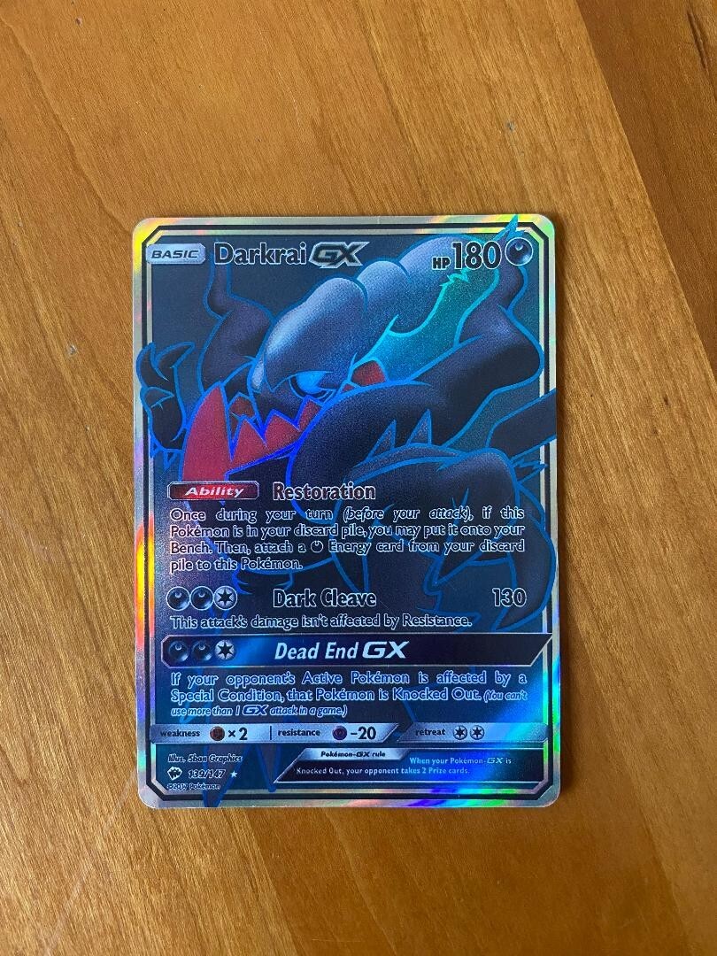 Darkrai GX (Full Art) 139/147 Sm-Burning Shadows Holo