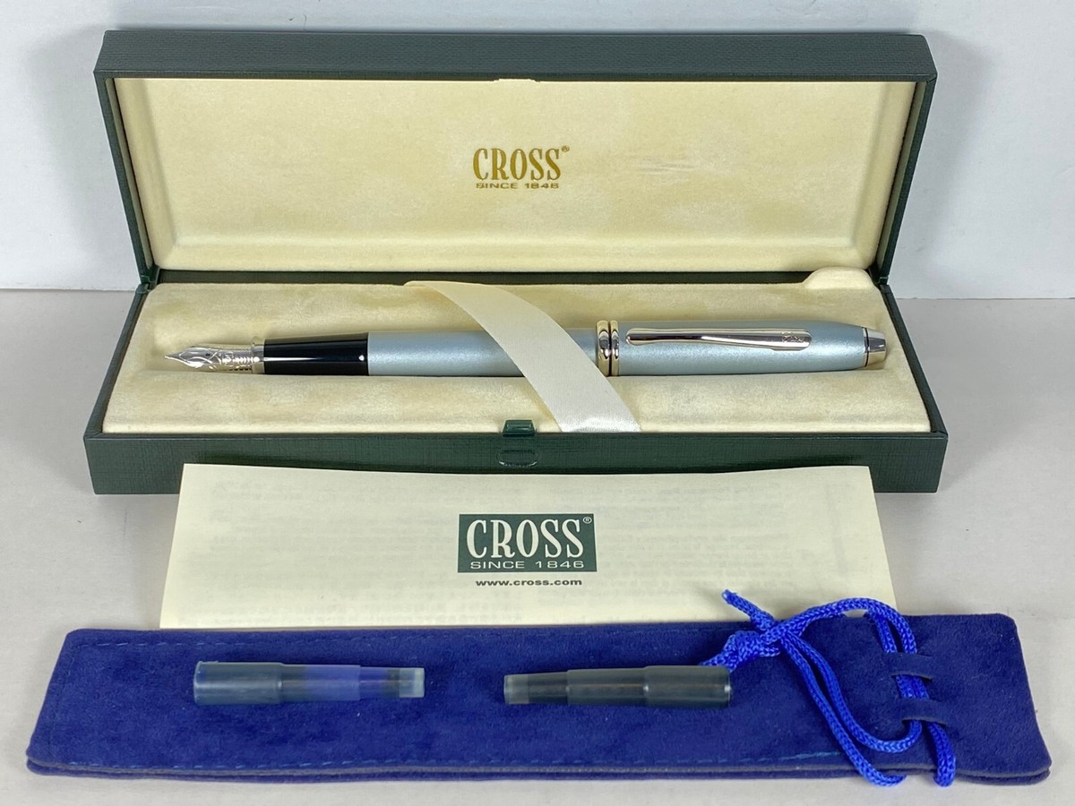 CROSS TOWNSEND CYBER/BLUE LACQUER FOUNTAIN PEN WITH 