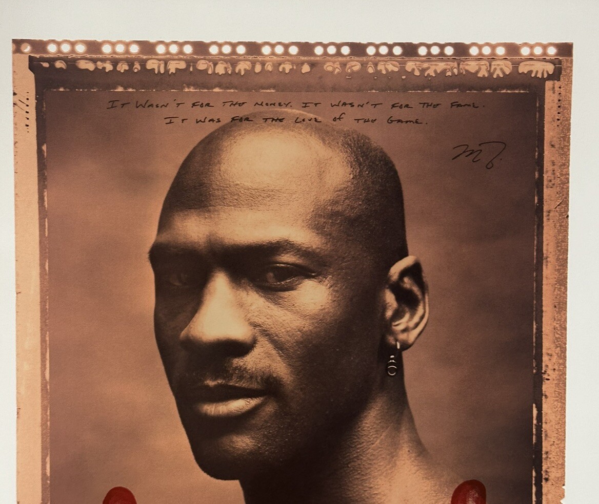 Michael Jordan RARE AIR 16X23 Original Hand Prints Pressed