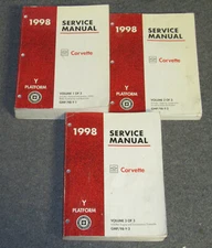 1998 Chevrolet Corvette Service Repair Manual Set 