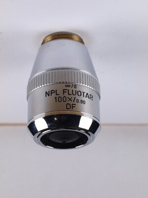 Leitz NPL Fluotar 100x DF Infinity Microscope Objective