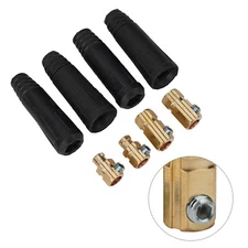 Welding Quick Connector Rubber Brass Socket 200A Accessories Coupler