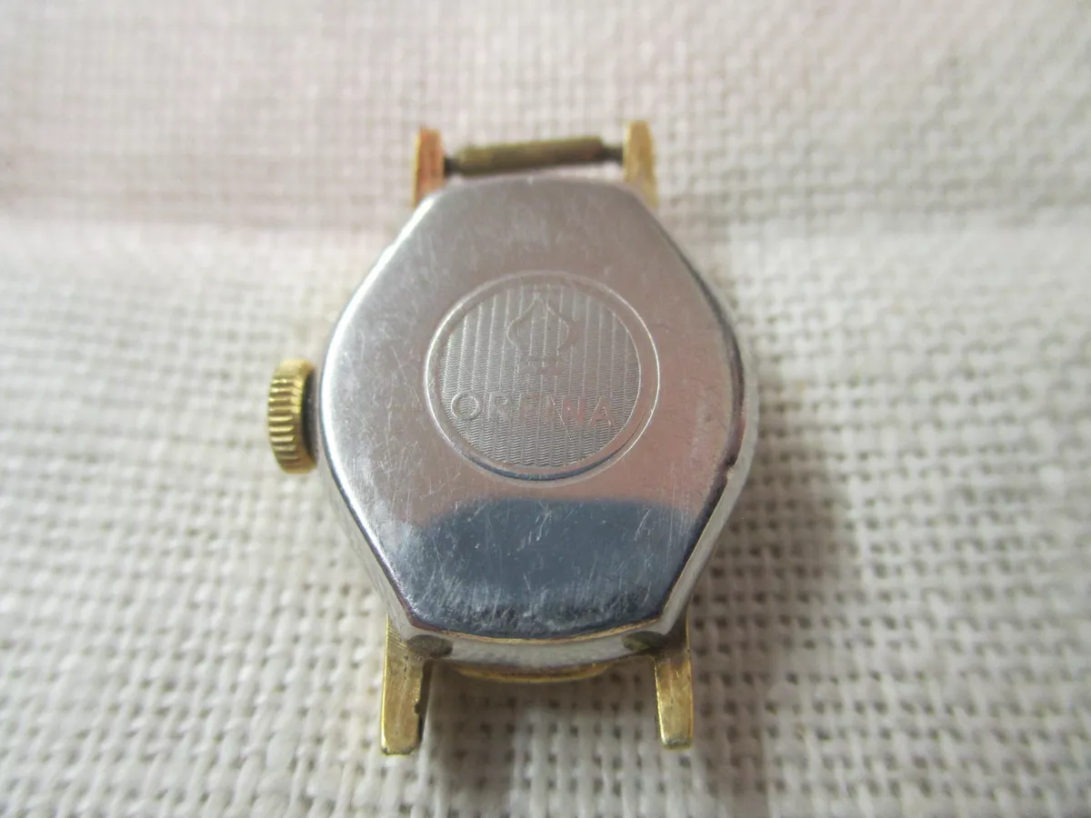 Vintage Swiss Orfina gold plated Ladies Wrist Watch 17 Jewels Runs