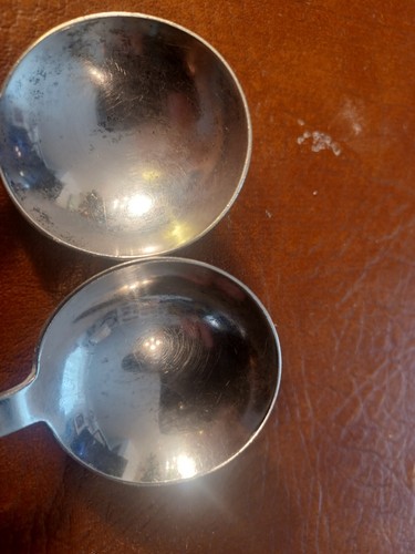 Two vintage International Sterling Silver Tablespoons with ingraved J (d2) - Picture 2 of 9