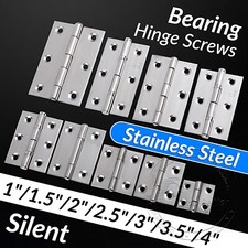 Quality Hinges Small Large Door Gate Cabinet Cupboard - Stainless Steel