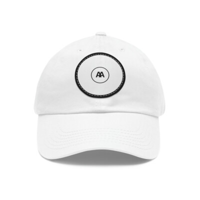 Baseball Cap with Above Average Leather Patch (Round)