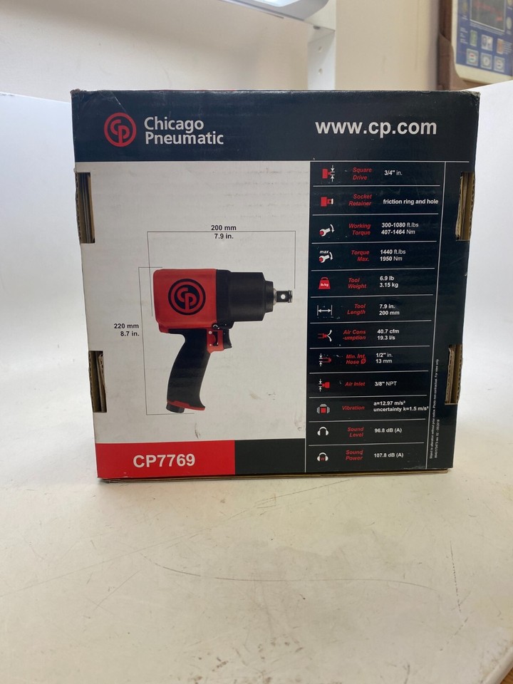 NEW Chicago Pneumatic Air Impact Wrench 3/4" 1400 ft. lbs. CP7769 eBay