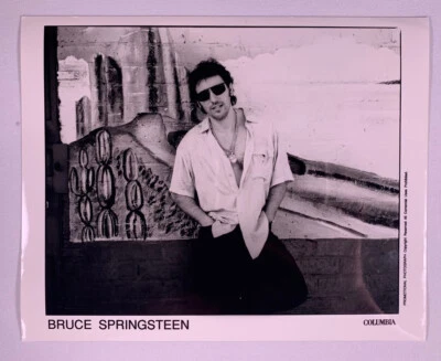 Bruce Springsteen Foto Original Vintage Offiziell Columbia Records Circa 1980 - Bild 1 von 4