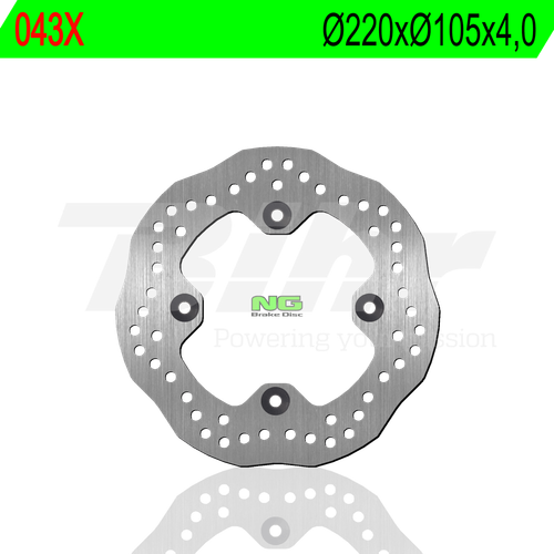 Front & Rear Wave Brake Rotor Set For Suzuki Quadsport Z400