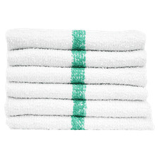 100 Cotton Hand Towels 16x27 Inch Economy Striped - Salon Gym Spa Cleaning Home