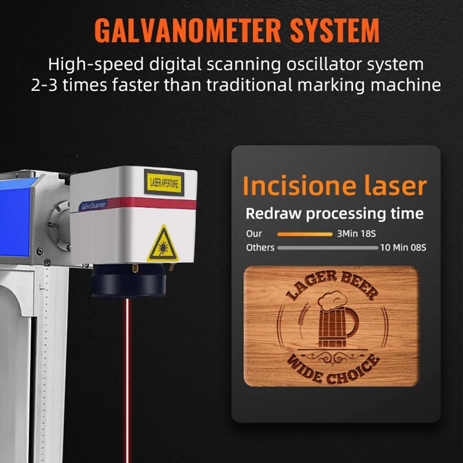 🔥VEVOR 20W 30W 50W Raycus Fiber Laser Marking Machine with Accessories Combo