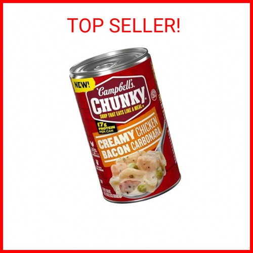 Campbell’s Chunky Soup, Creamy Chicken Bacon Carbonara Soup, 18.8 oz