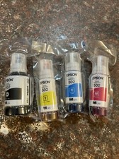 New EPSON 502 EcoTank printer Ink Ultra-high Capacity Bottle Black/Color Combo