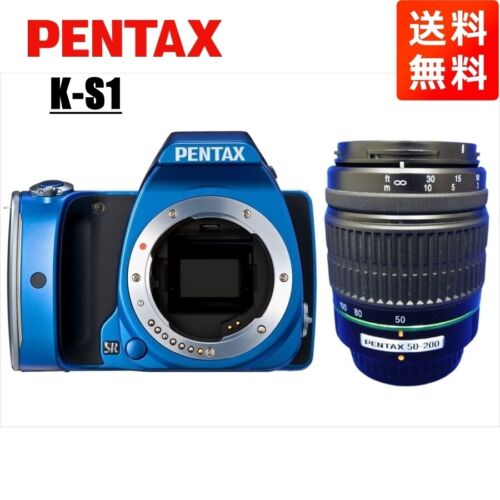PENTAX K-S1 55-200mm Telephoto Lens Set Blue Digital SLR - Picture 1 of 1