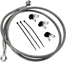 Drag Front Extended +2 Stainless Steel Brake Line for Harley 00-07 FLST/C/F