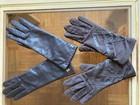 2 pairs of Brown Isotoner fully-lined vintage leather & spandex lined gloves — photo 1