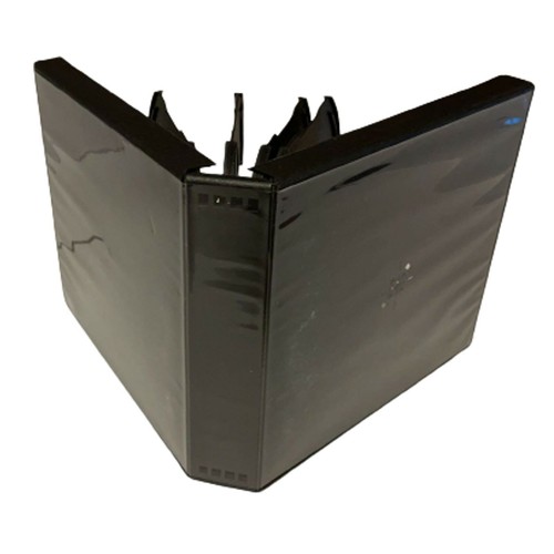 4 x 10 Way Black 27mm Holds 10 Discs New Replacement Half DVD Size CD PP Case - Picture 3 of 12
