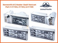 Kenworth W900 T600 T800 Chrome AC Dash Vent Complete Set Fits various models