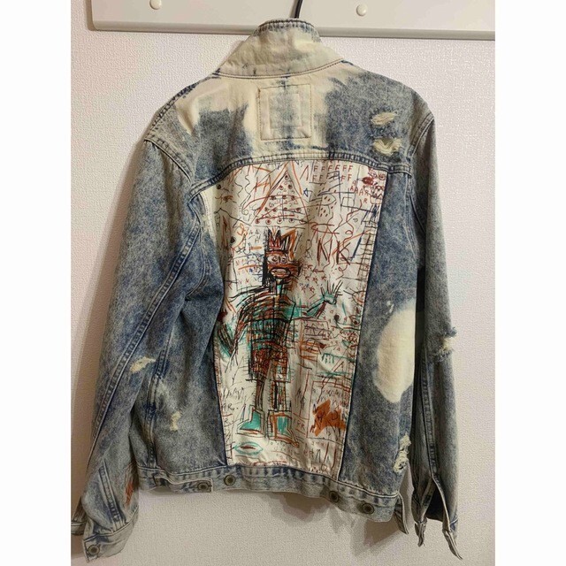 Zara Men's Jean-Michel Basquiat Denim Jacket US Size M Very