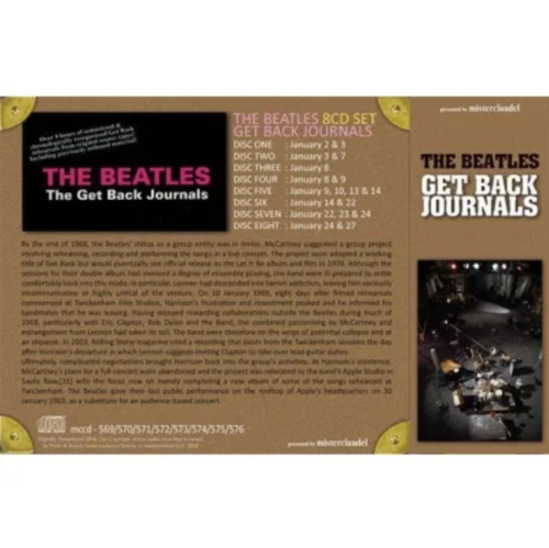 BEATLES / GET BACK JOURNALS (8CD) Shipping Free NEW - Imagen 2 de 2