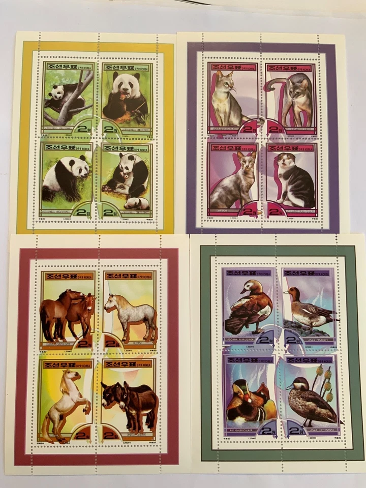 Corea - 2000 - MNH mini hojas 14 hojas fauna Foto 2 de 3