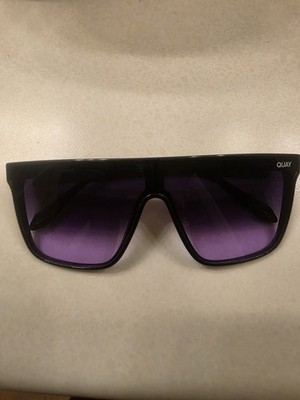 Quay Australia Nightfall Remixed Shield Sunglasses Black 138-18-145