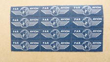 TIMBRES Bloc  de 12 VIGNETTES  "PAR AVION"   Neuf**