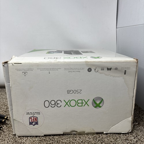 Paquete Consola Xbox 360 E 250 GB En Caja Controlador Cables Sin Juegos Probados - Imagen 18 de 21
