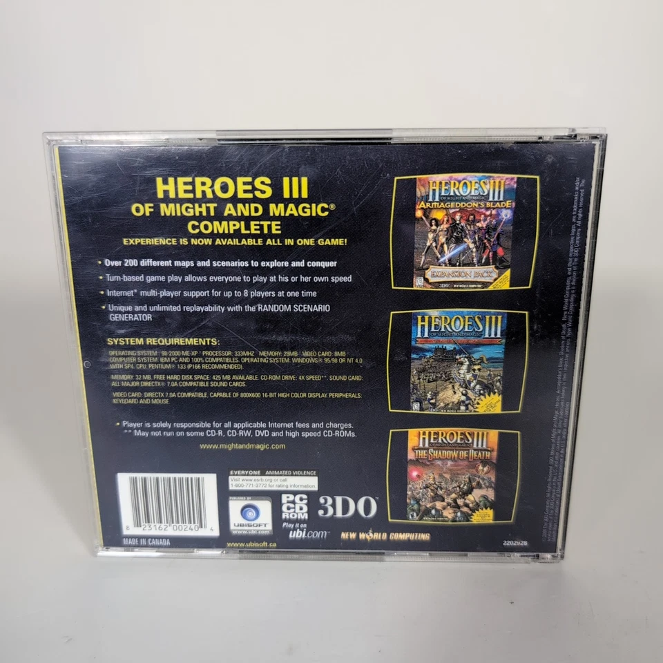 Heroes of Might & Magic III Complete Collectors Edition (PC CD-Rom, 2000) 3DO - Image 2 of 4