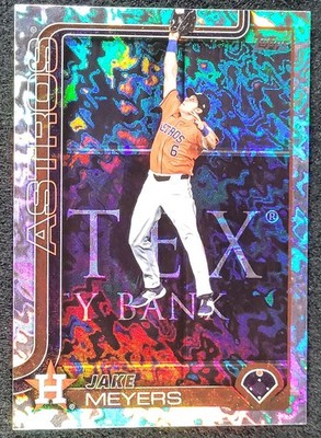 2025 Topps Foilboard Parallel JAKE MEYERS HOUSTON ASTROS #621 SP of 417