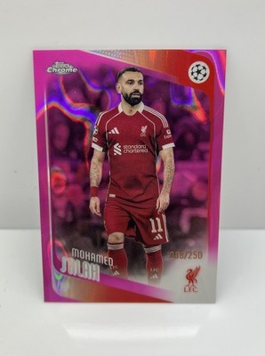 2025-26 Topps Chrome UCC - Mohamed Salah Pink Lava Refractor /250 Liverpool FC