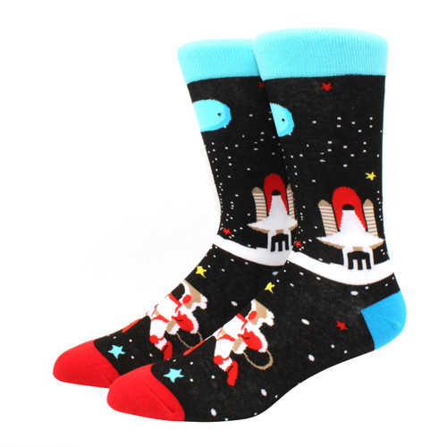 Astronaut Mann Unisex Malerei Stil Socken Baumwolle Harajuku bunte Vollsocken - Bild 69 von 72