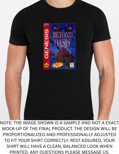 Beyond Oasis Genesis Graphic T Shirt Men or Women NEW